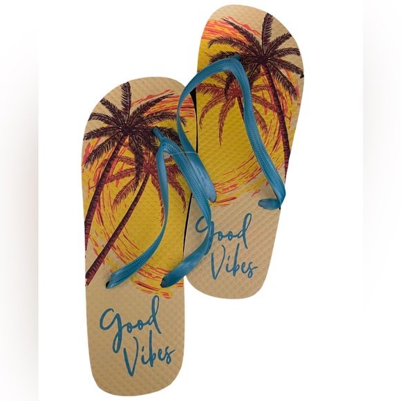 juncture Shoes Nwt Good Vibes Sunset Flip Flops M78 Poshmark